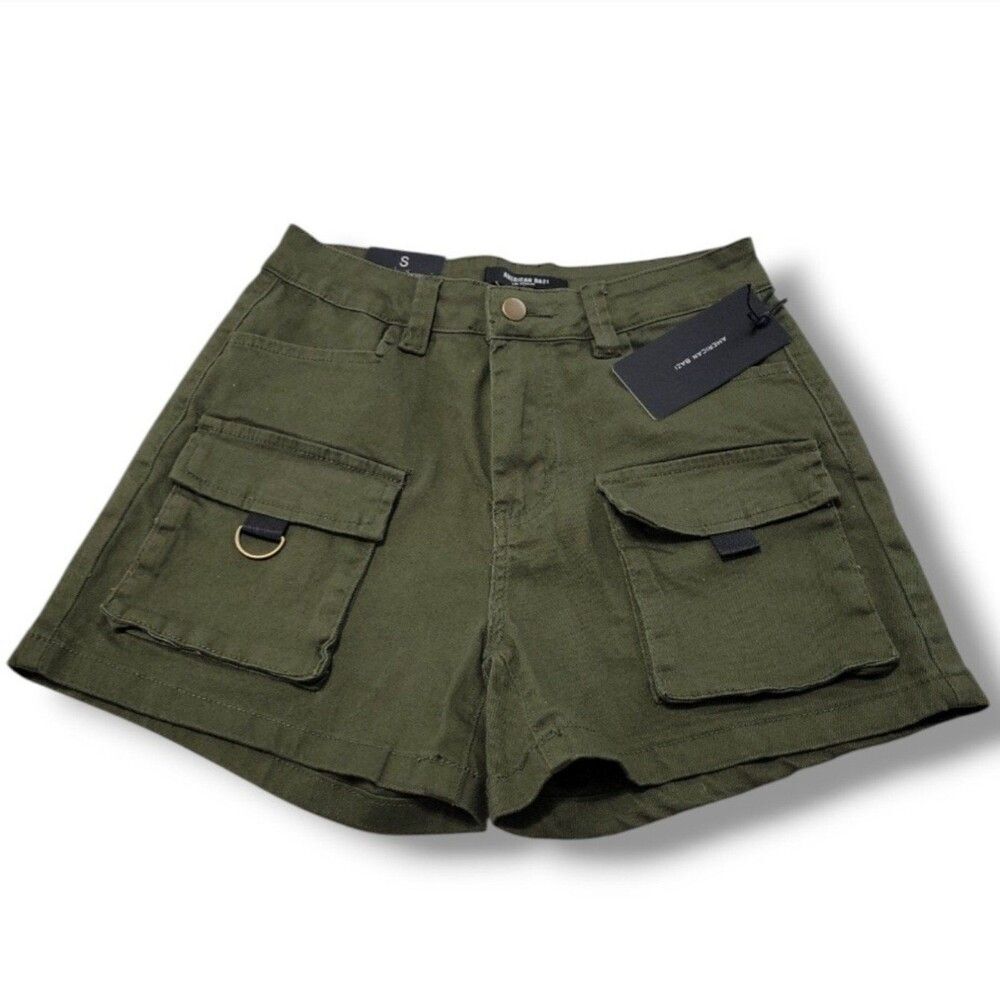 NWT New American Bazi Shorts Size Small W26" x L3.5" Utility Cargo Shorts Casual